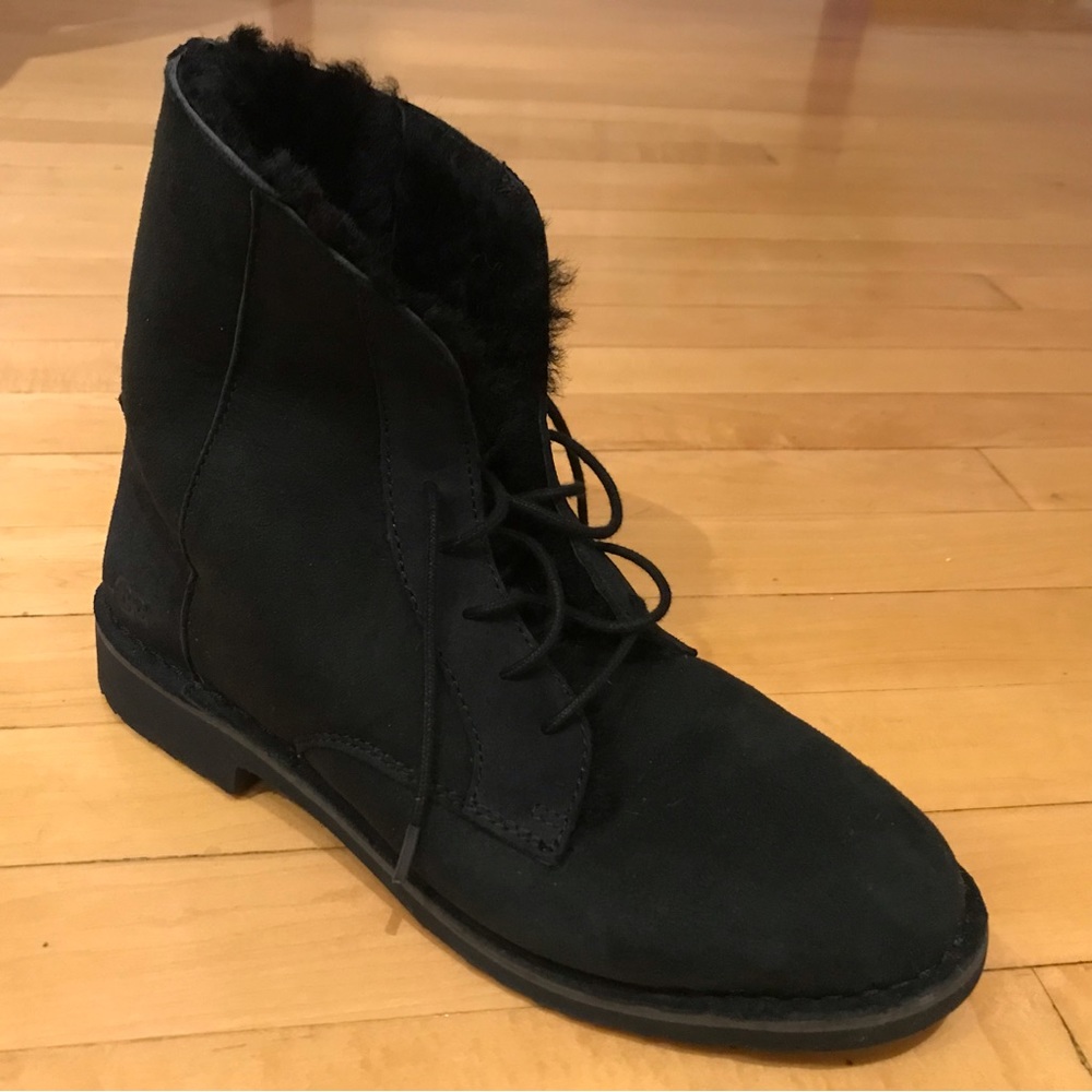 UGG Quincy UGGplush Faux Shearling Lined Combat Boot (Women)